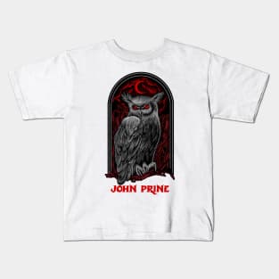 The Moon Owl John Prine Kids T-Shirt